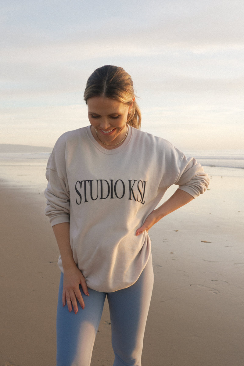 Studio KSL Crewneck Sweatshirt - Sand